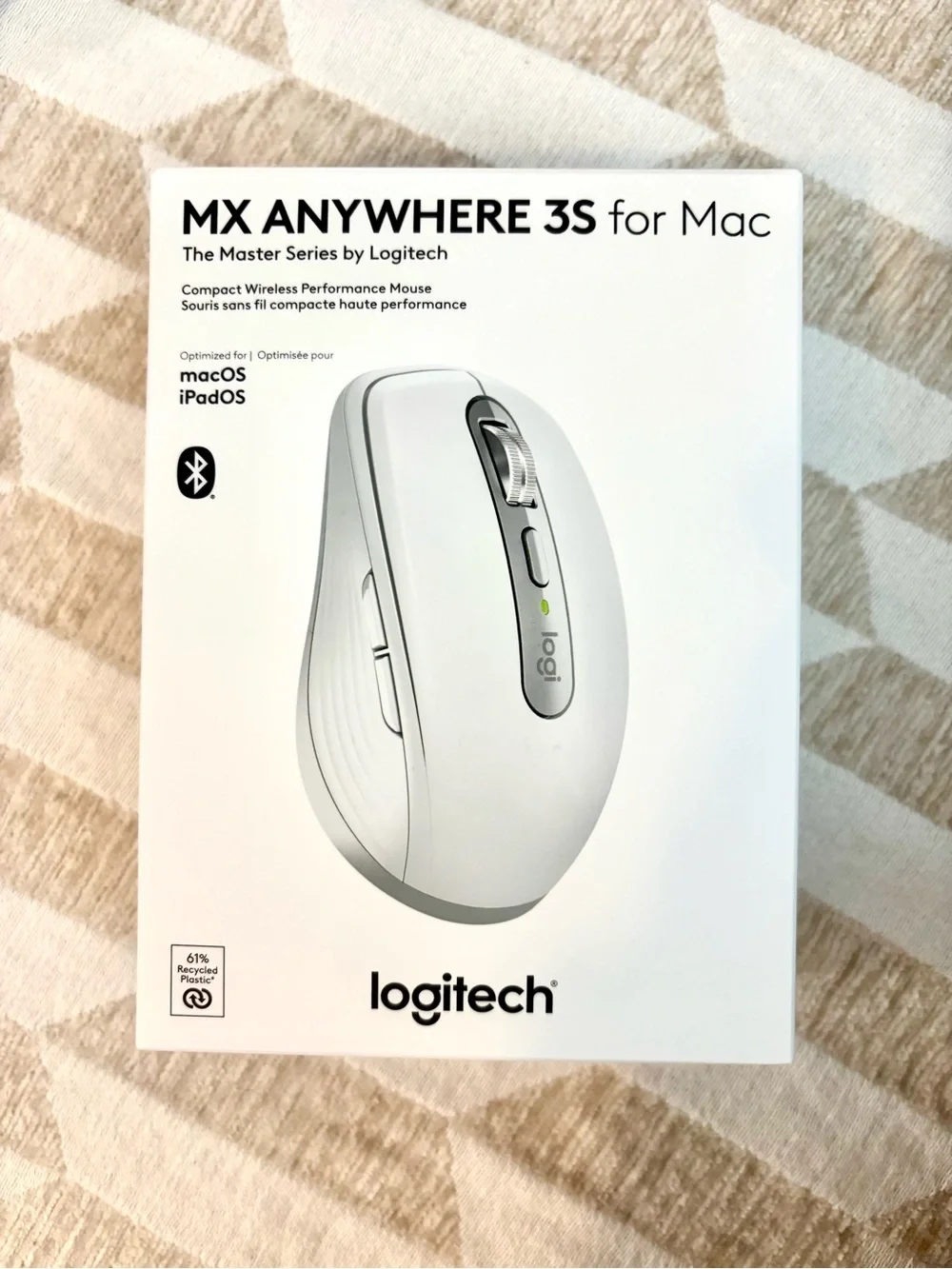 MX ANYWHERE 3S for Mac The Master Series by Logitech Compact Wireless Mouse