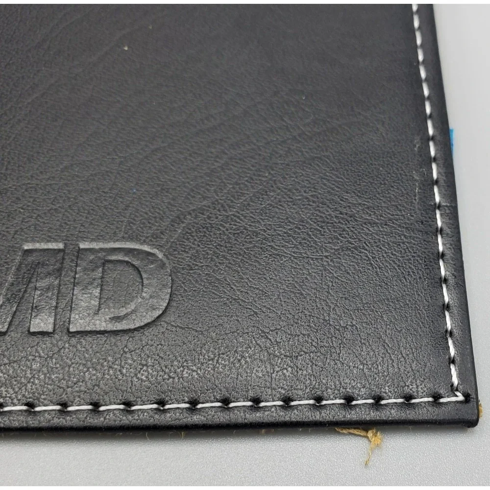 Alicia Klein Executive Mousepad Black Faux Leather Embossed AMD‎ Vision Logo AK2
